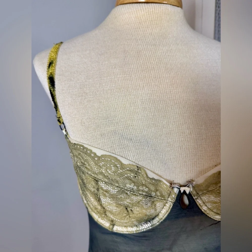 Custom Vintage Victoria's Secret Lingerie Full Moon Dyed Dress Women’s Size 34B